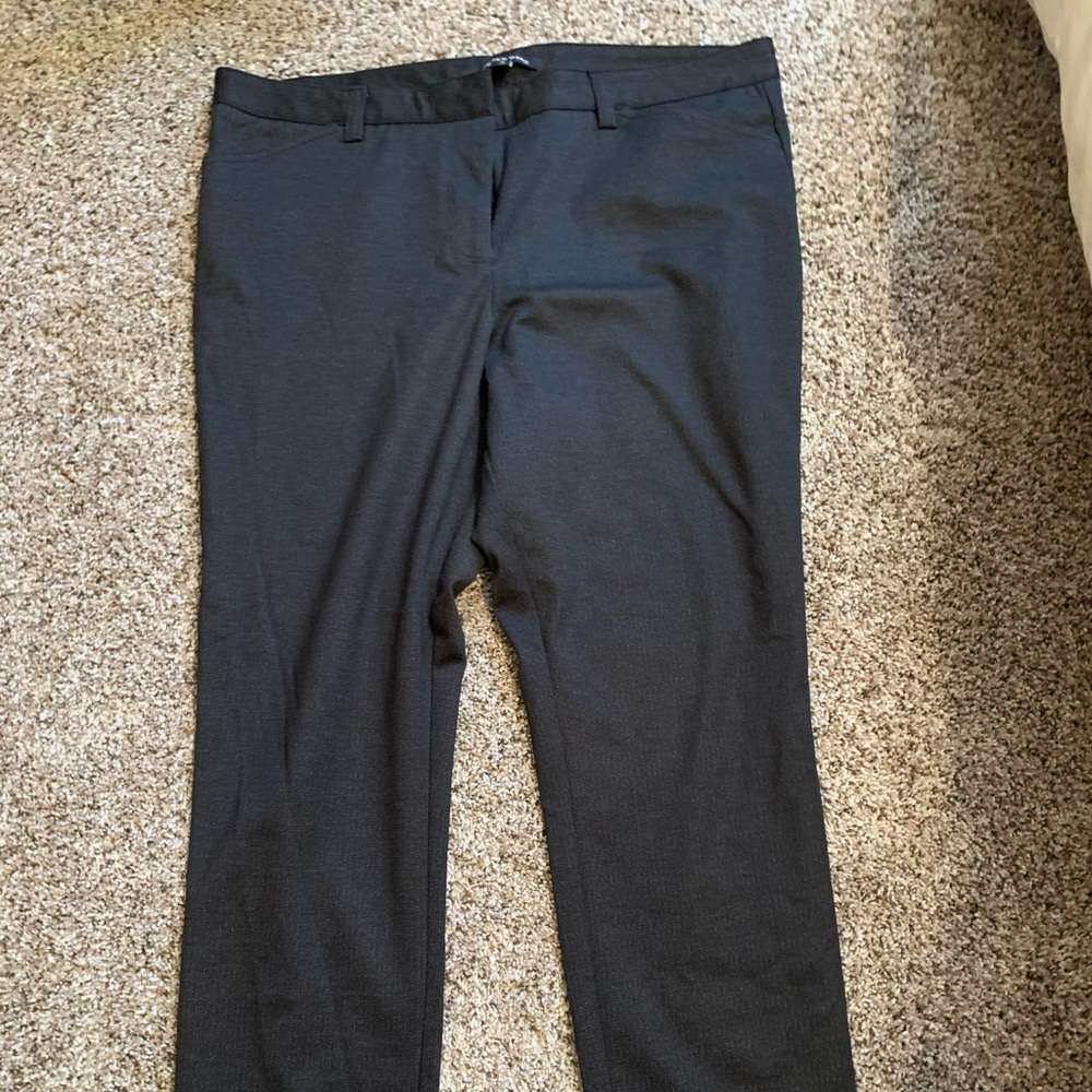 Ankle Length Charcoal Dress Pants